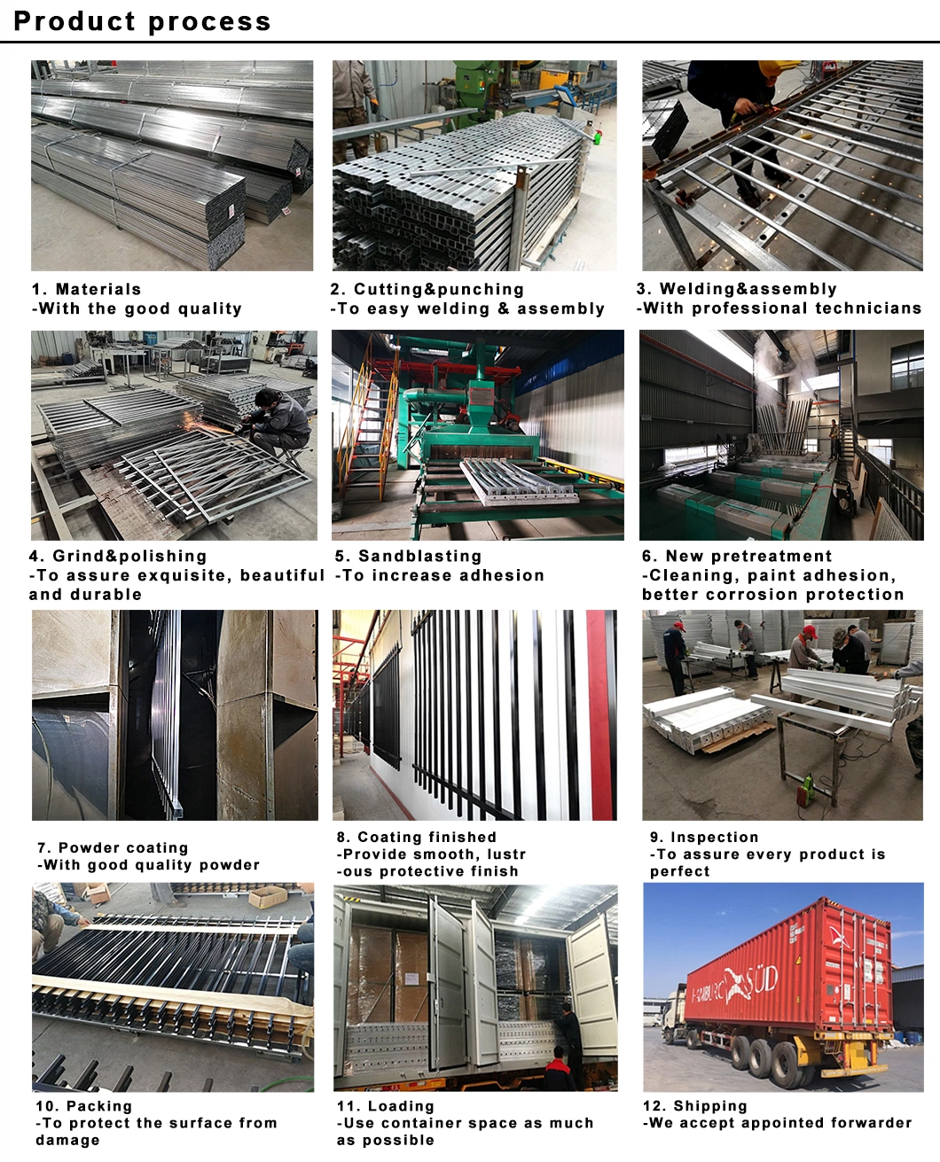 Factory Manufacture Steel Screen Railing / Iron Screen Railing / Aluminum Screen Railing, Security Screen Railing