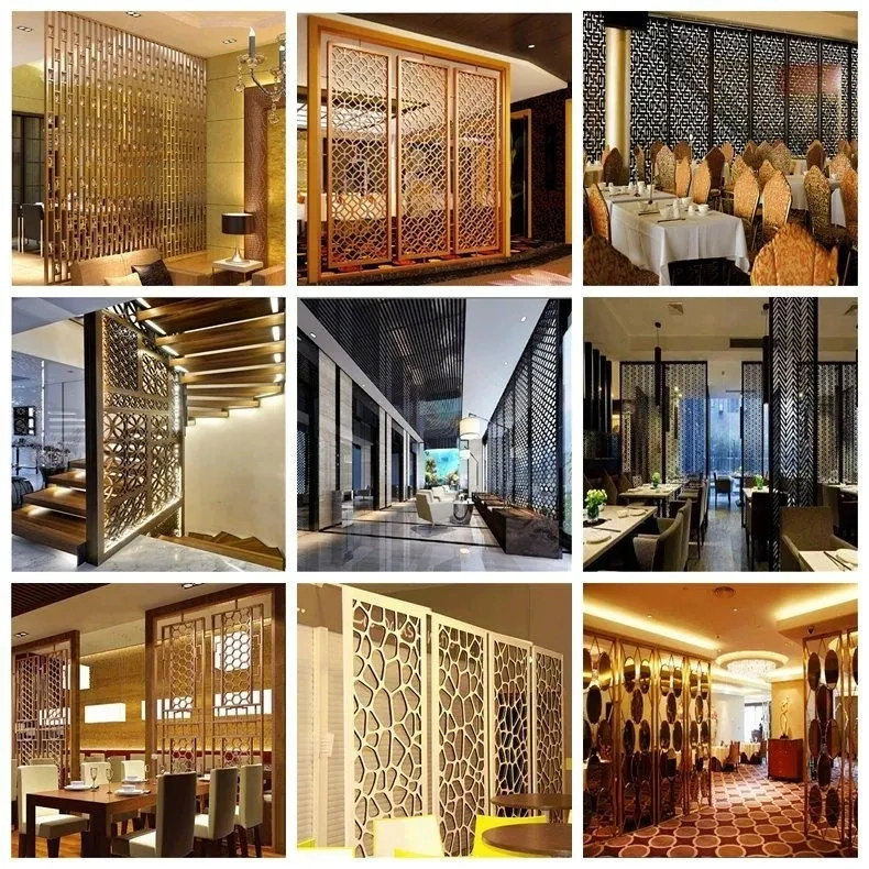 Laser Cut Decorative Wall Aluminum Room Partition Steel Privacy Screen