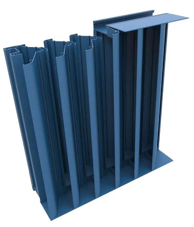 Exterior Aluminum Louver Vertical Aluminum Weather Louver Vertical Airfoil for Curtain Wall