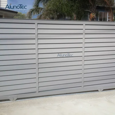 Aluminum Fixed Louver Fencing Screen Panels