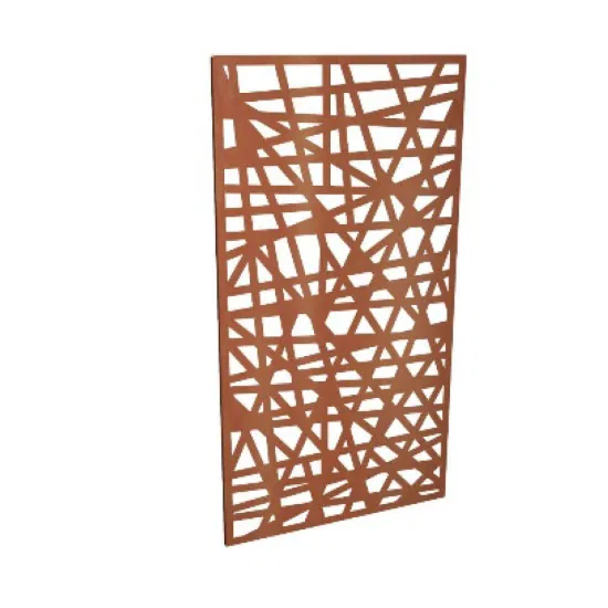 Outdoor Decorative Metal Privacy Screens Laser Cut Metal Fence Panels